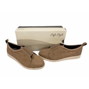 Hush Puppies Women's Tan Brown Parisa Slip On Walking Shoes 11